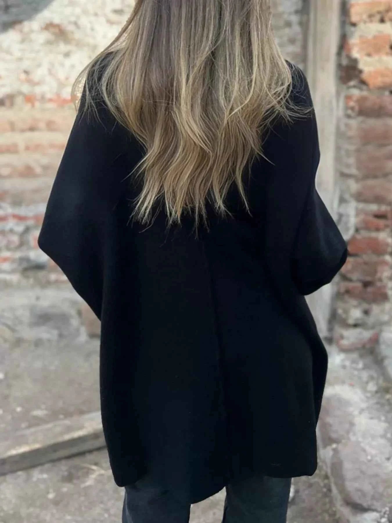 Full Size Button-Down Long Sleeve Cardigan Plus Size