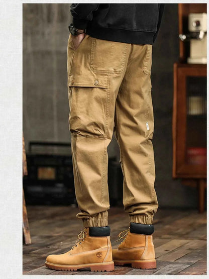 Men's Full Size Pocketed Loose Fit Joggers Plus Size