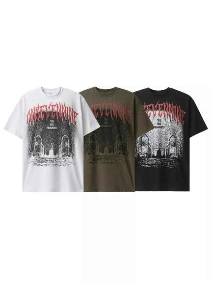 Men's Graphic Round Neck Short Sleeve T-Shirt