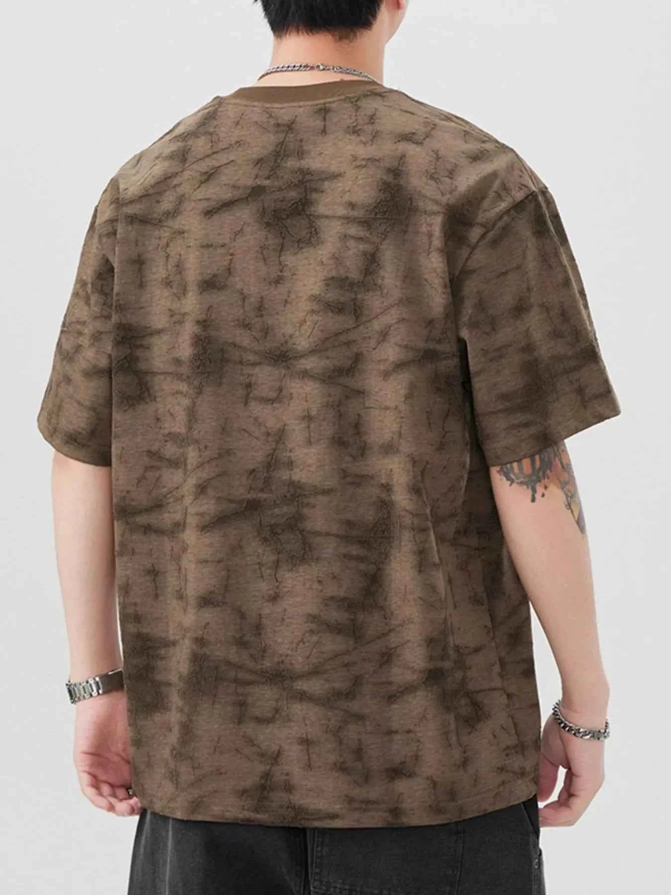 Men's Plus Size Round Neck Half Sleeve T-Shirt