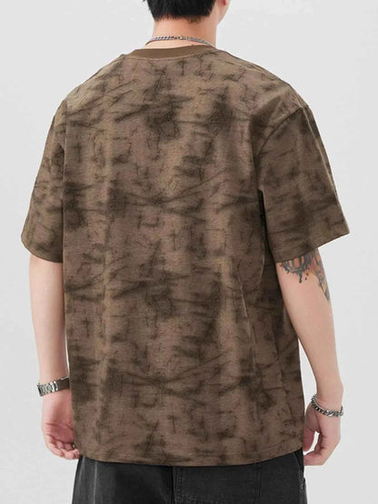 Men's Plus Size Round Neck Half Sleeve T-Shirt