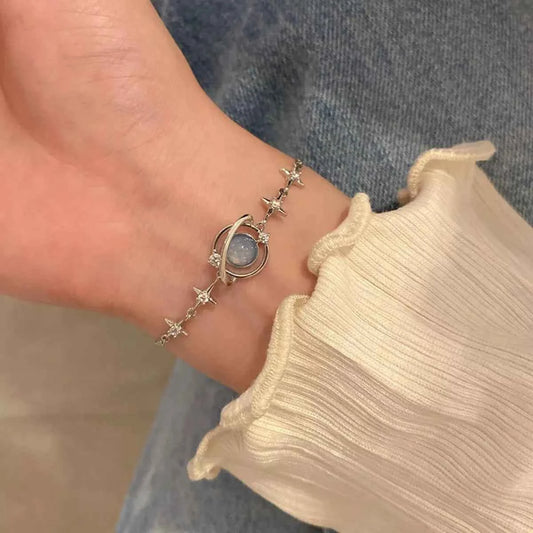 925 Sterling Silver Planet Bracelet