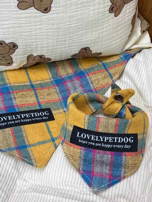 Plaid Pet Scarf