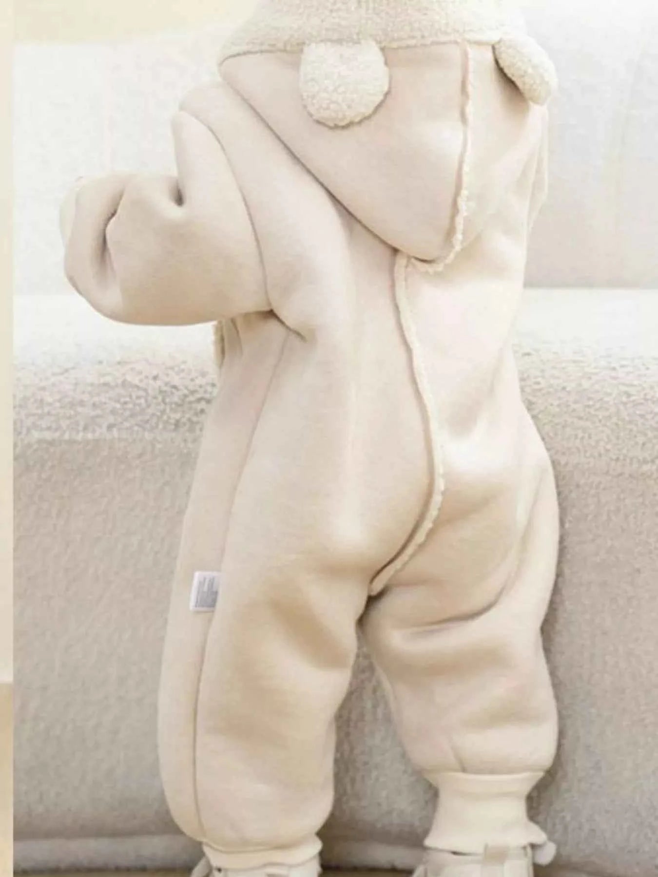 Children's Fleece Hooded One-Piece Jumpsuit