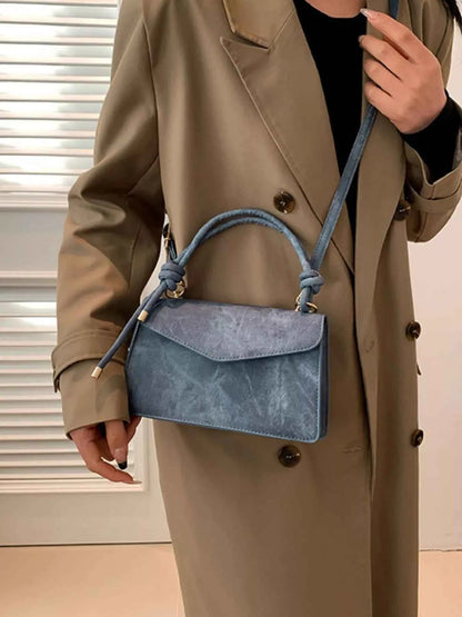 Flap Crossbody Bag with Top Handle