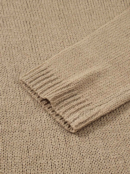 Oversize Drop Shoulder Slouchy Sweater Dress