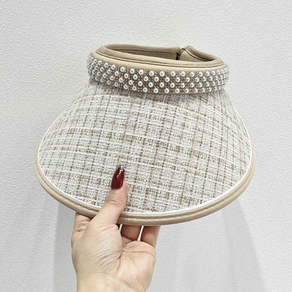 Pearl Detail Sunscreen Hat
