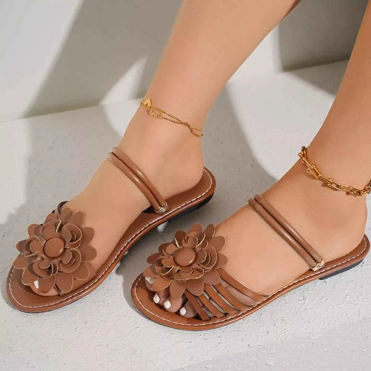 Floral Embellished Sandals