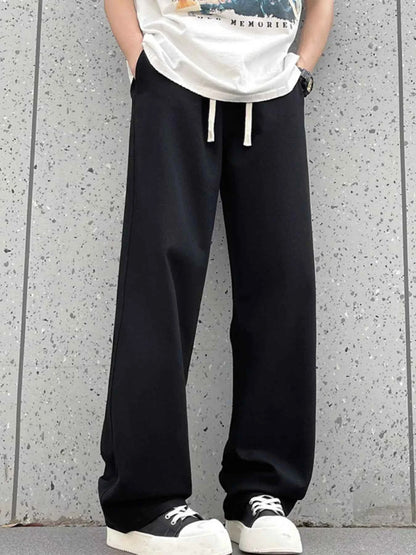 Men's Full Size Drawstring Wide Leg Pants Plus Size