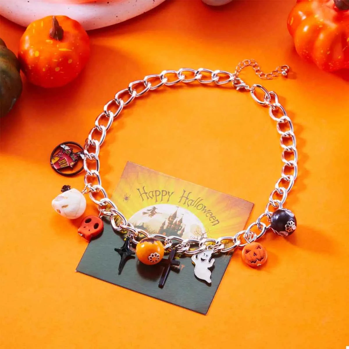 Halloween Charm Chain Necklace
