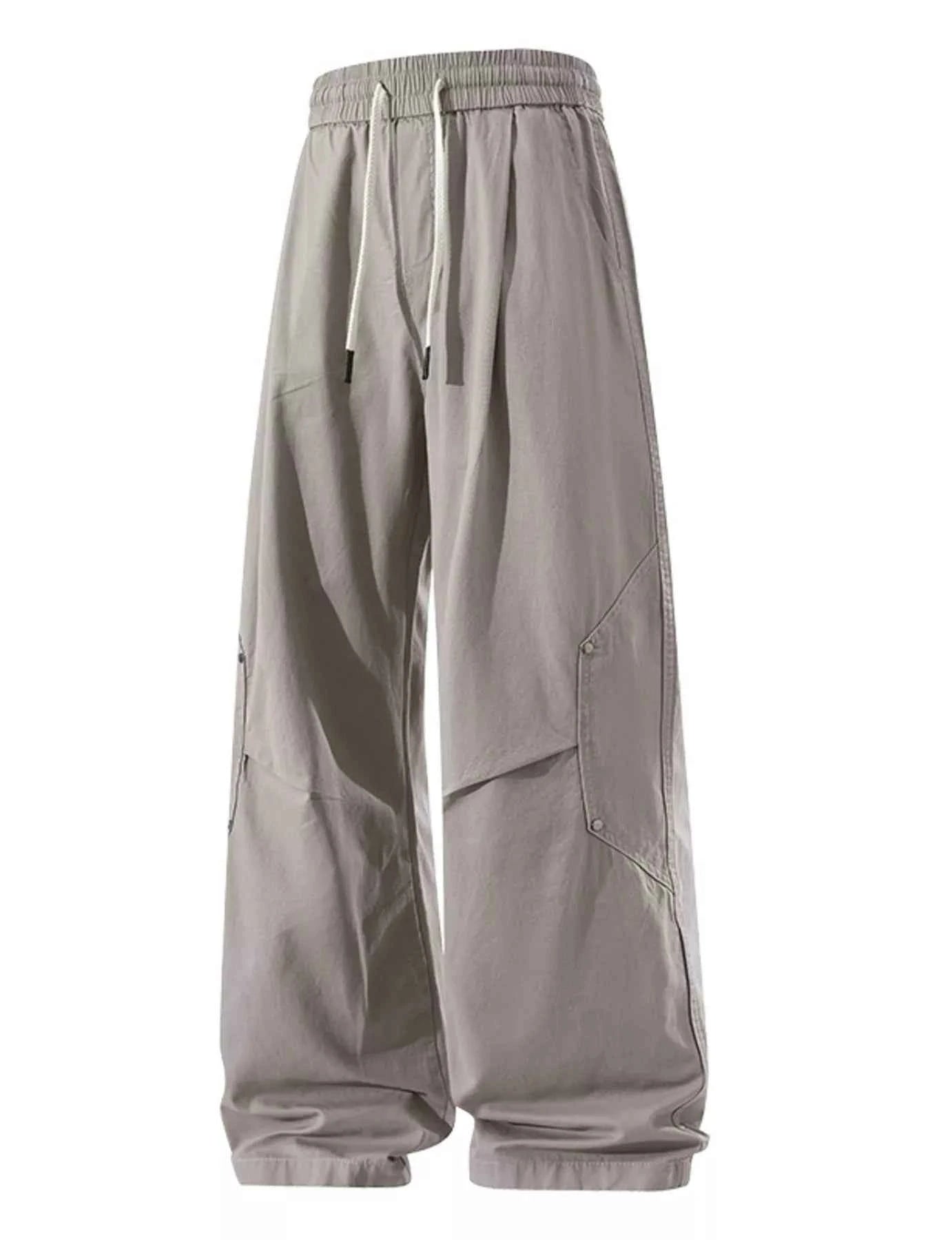 Men's Plus Size Loose Fit Drawstring Cargo Pants