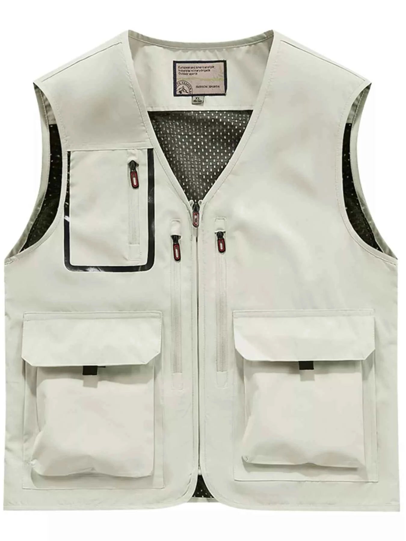Men's Plus Size Multi-Pocket Outdoor Vest