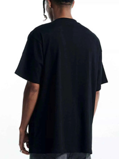 Men's Round Neck Oversized Cotton T-Shirt