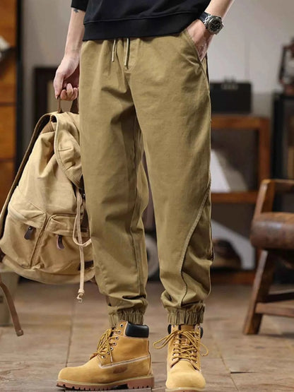 Men's Full Size Drawstring Jogger Pants with Elastic Cuffs Plus Size