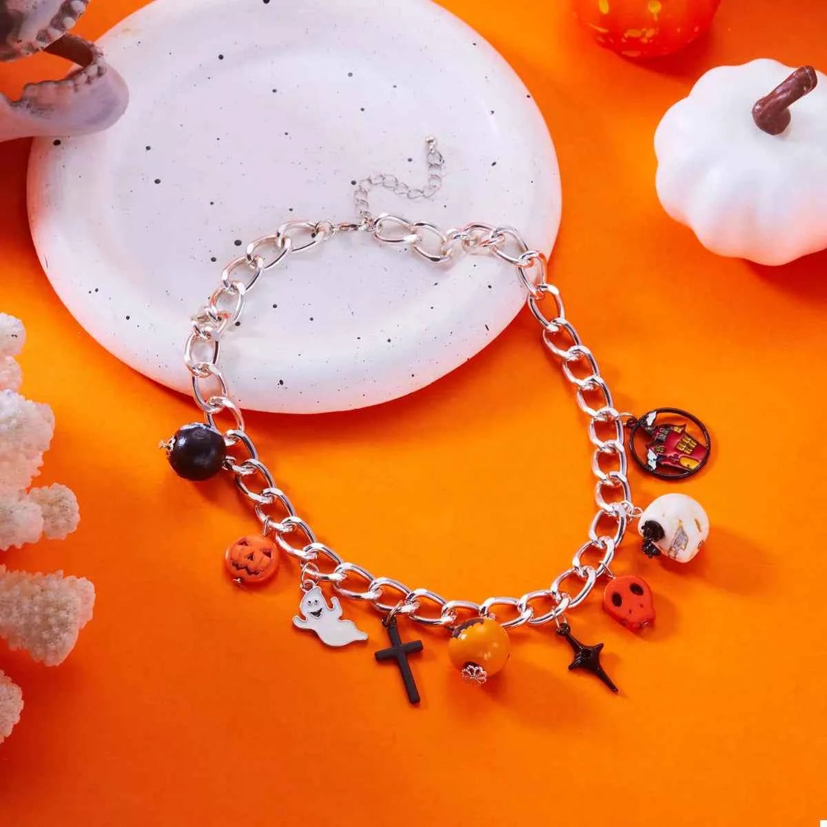 Halloween Charm Chain Necklace