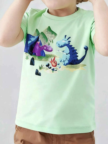 Children's Graphic Round Neck Tee