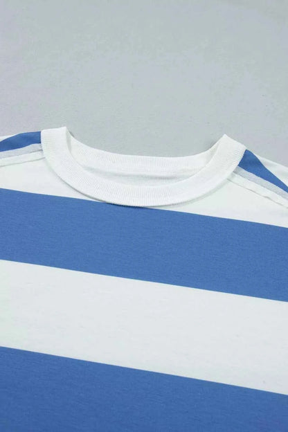 Casual Striped T-Shirt Dress