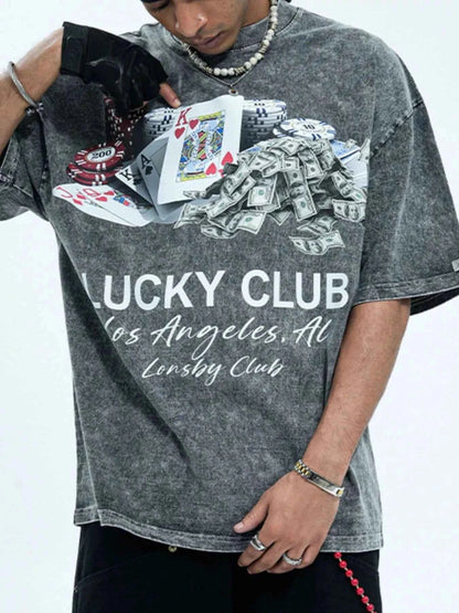 Men's Graphic Round Neck Short Sleeve T-Shirt