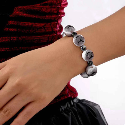 Halloween Beaded Necklace and Bracelet Set