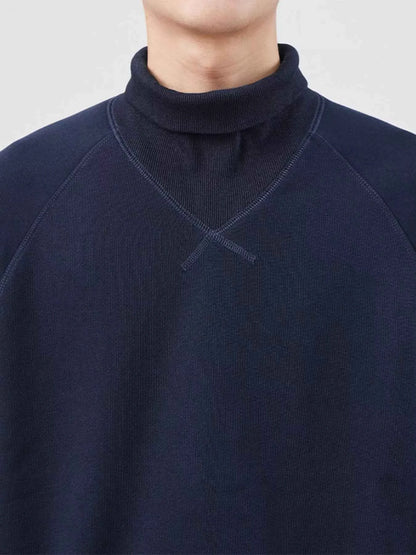 Men's Plus Size Turtleneck Long Sleeve Sweatshirt