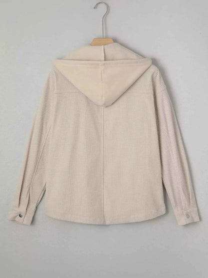 Thermal Knit Textured Hooded Jacket