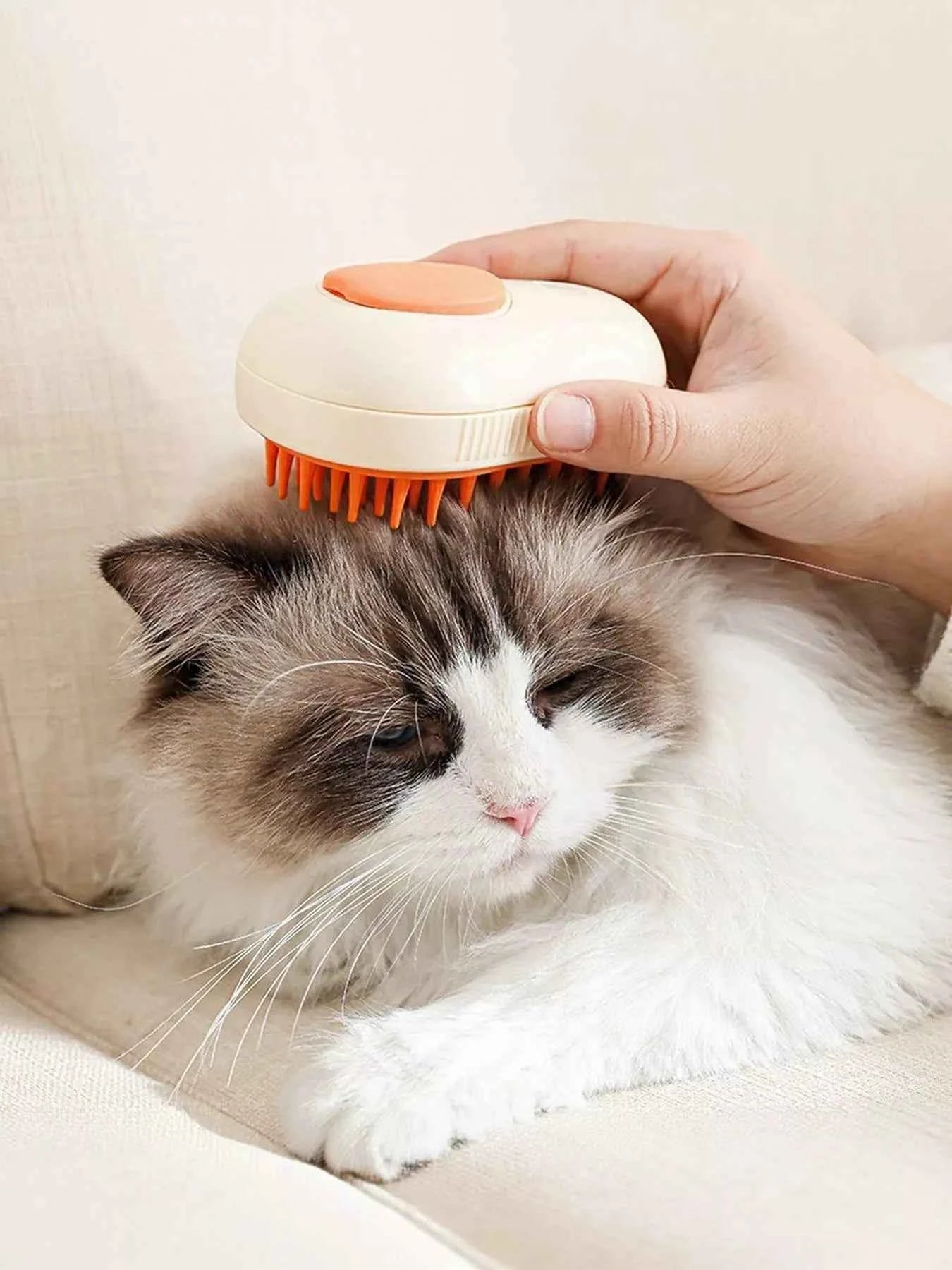 Gentle Silicone Bristle Pet Shower Brush