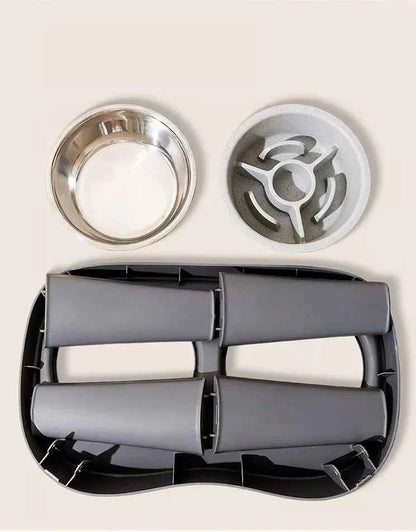 Double Pet Bowls with Stand