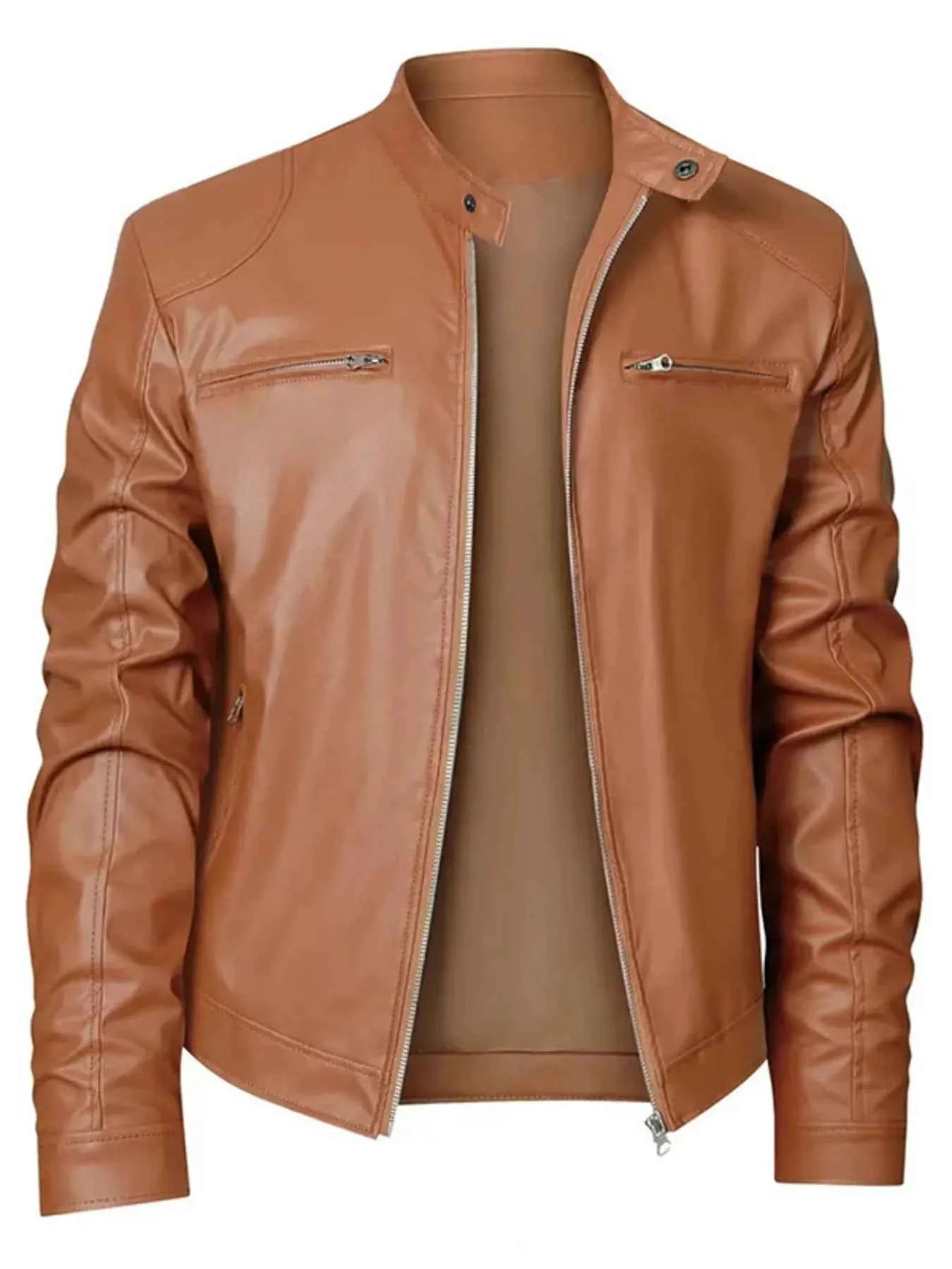 Men's Full Size Zip Up Long Sleeve Jacket Plus Size