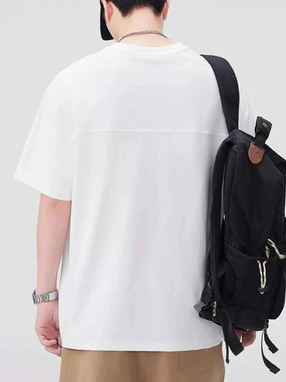 Men's Plus Size Round Neck Short Sleeve T-Shirt