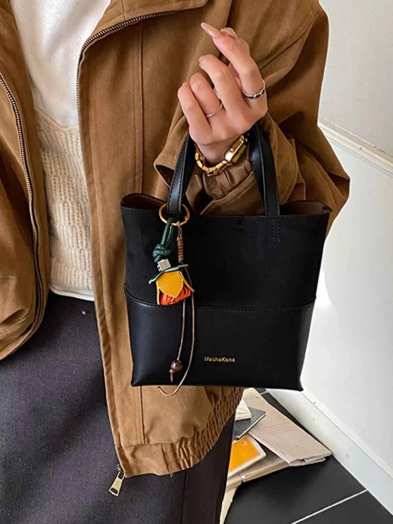 Two-Tone Crossbody Bag