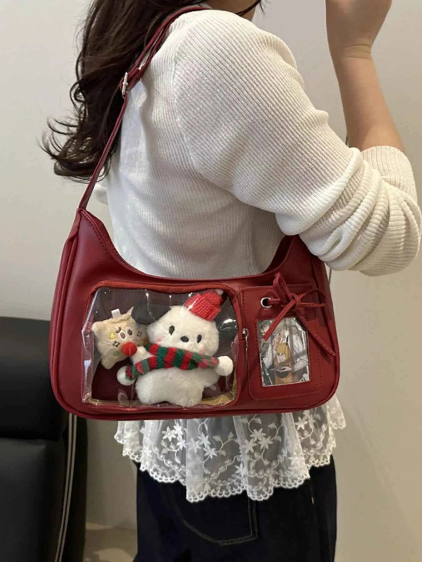 Clear Pocket Crossbody Bag