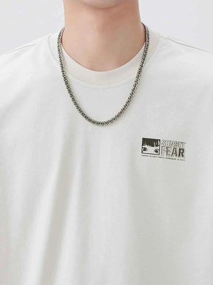 Men's Plus Size Round Neck Short Sleeve T-Shirt