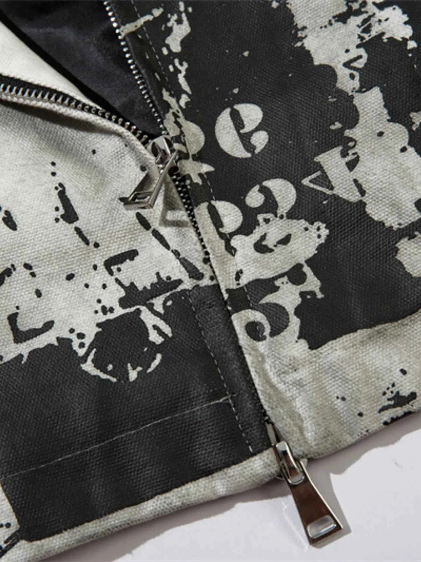 Men's Printed Zip Up Jacket