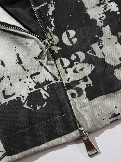 Men's Printed Zip Up Jacket