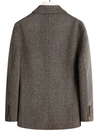 Men's Plus Size One Button Long Sleeve Blazer