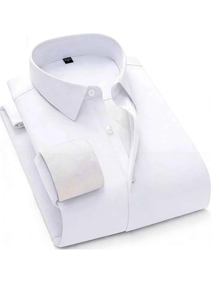 Men's Full Size Slim Fit Long Sleeve Shirt Plus Size