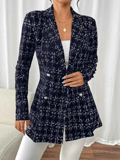 Tweed Double-Breasted Blazer