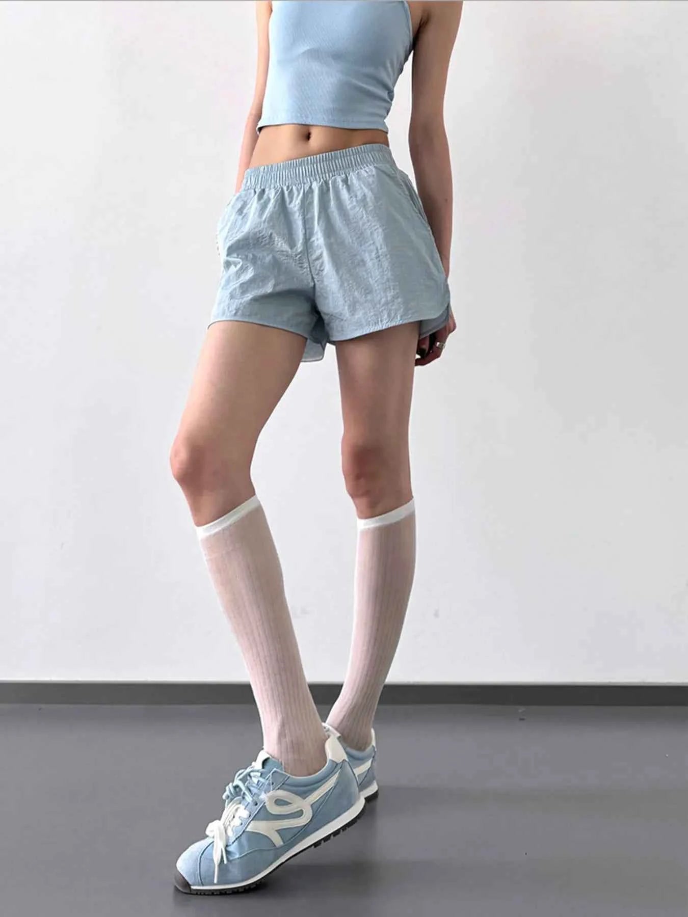 Elastic Waist Active Shorts