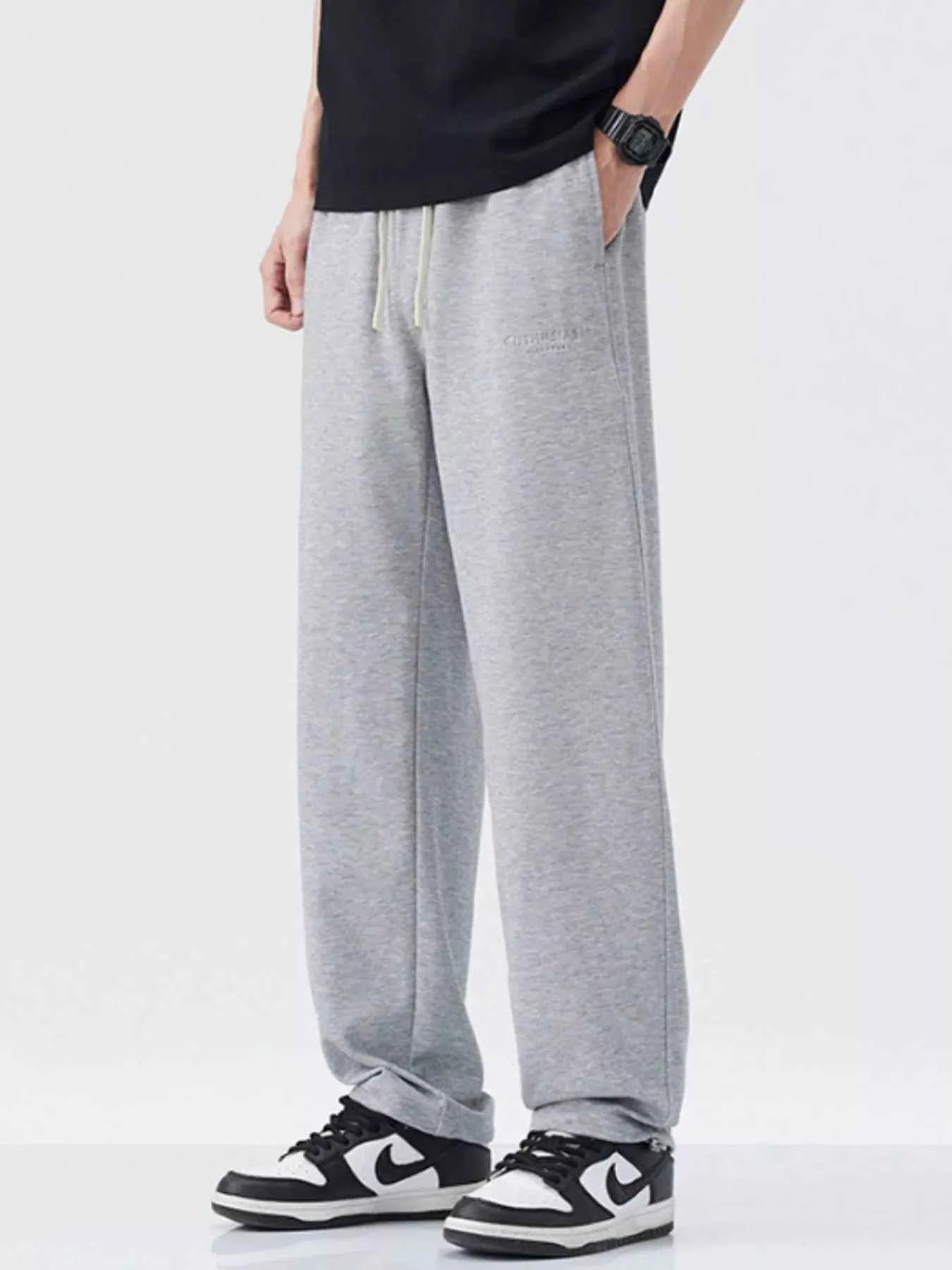 Men's Plus Size Drawstring Relaxed Fit Casual Pants
