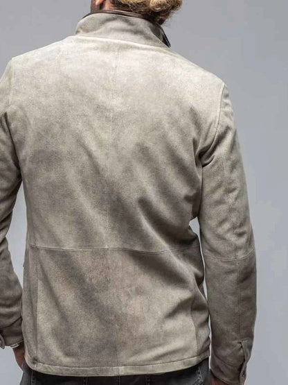 Men's Full Size Multi-Pocket Long Sleeve Jacket Plus Size