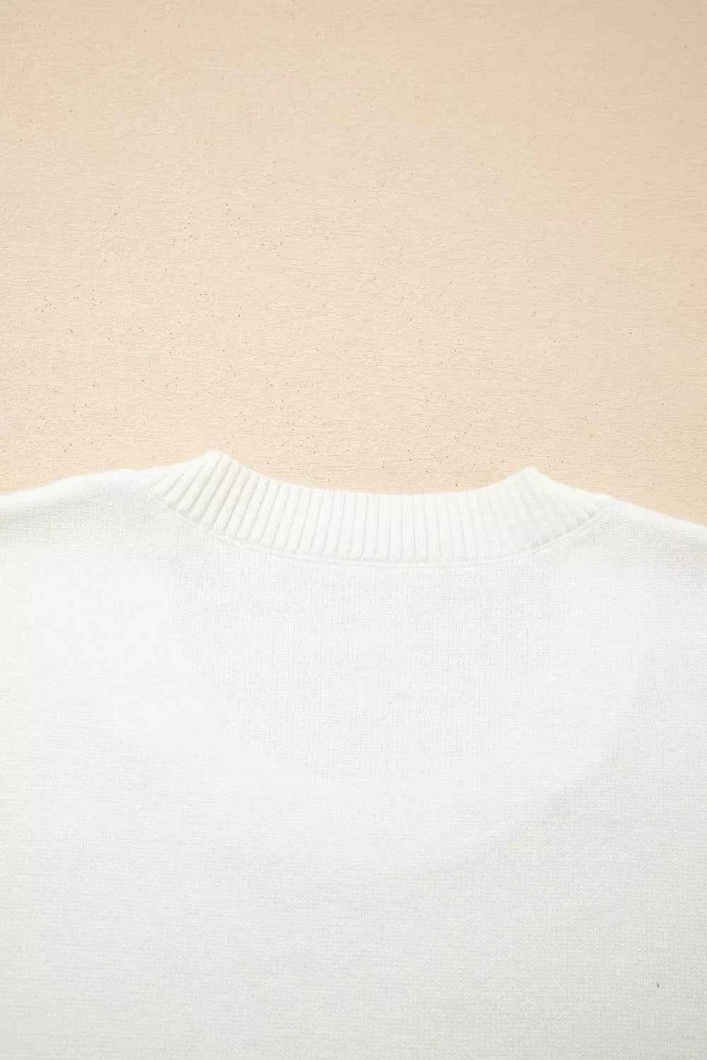 Colorful Holly Jolly Christmas Knit Loose Sweater