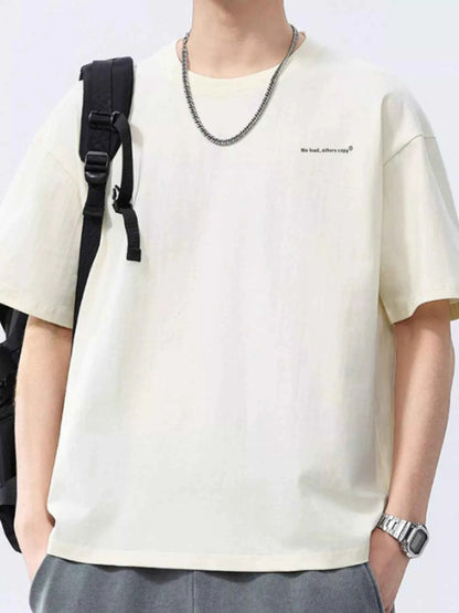 Men's Full Size Round Neck Short Sleeve T-Shirt Plus Size