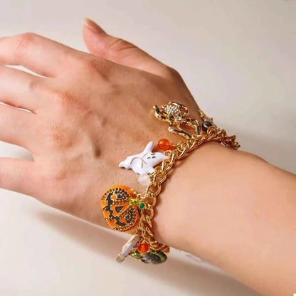 18K Gold-Plated Halloween Theme Bracelet