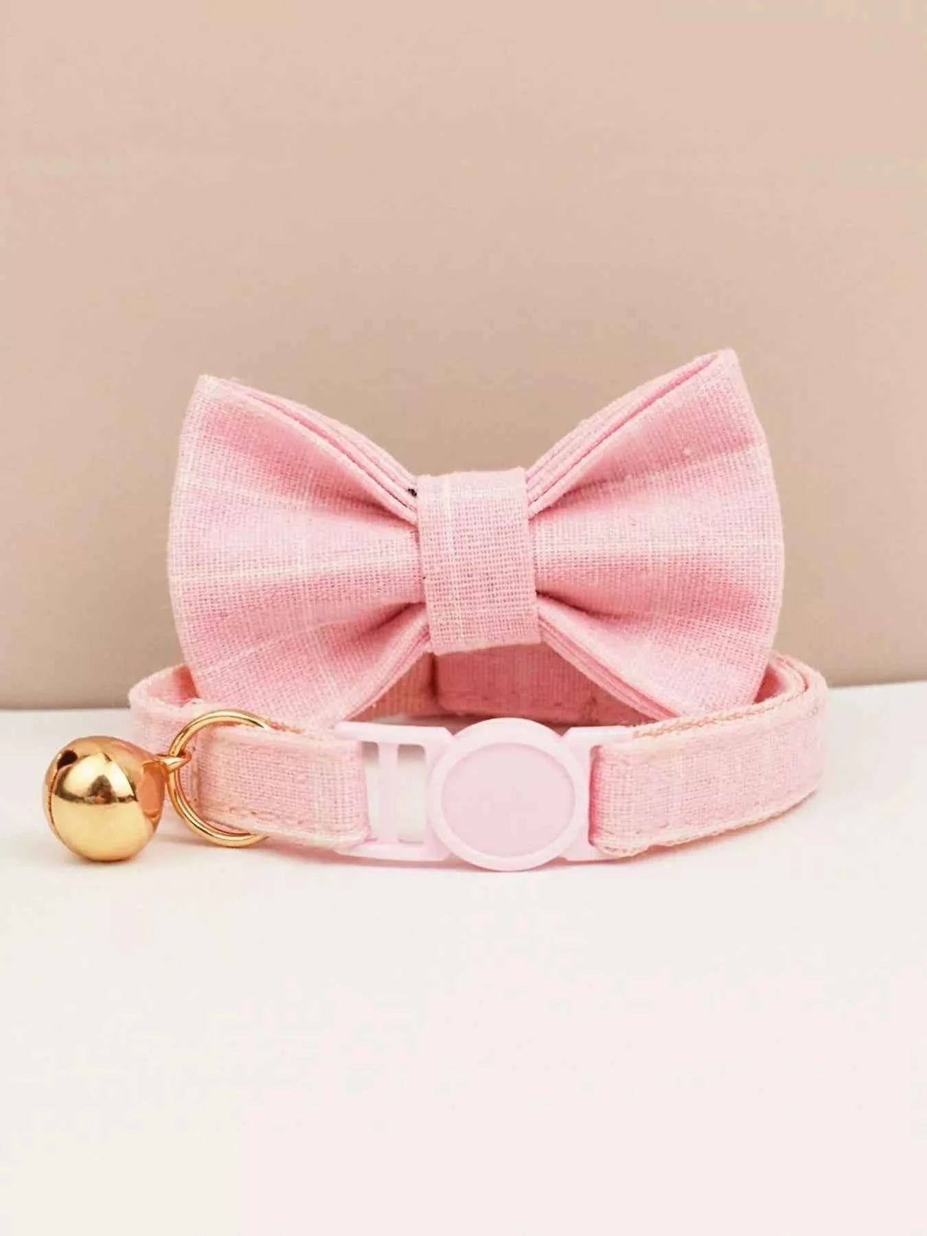 2 Piece Bow Tie Pet Collar with Bell