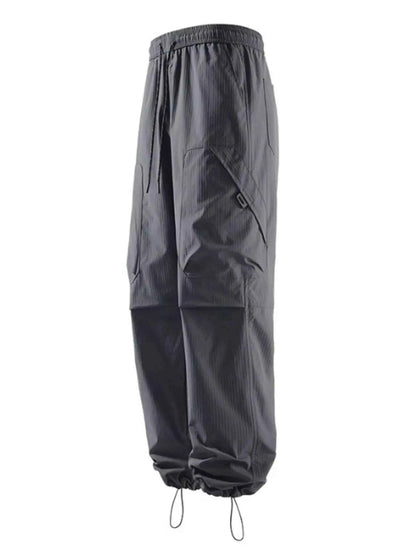 Men's Drawstring Wide Leg Pants