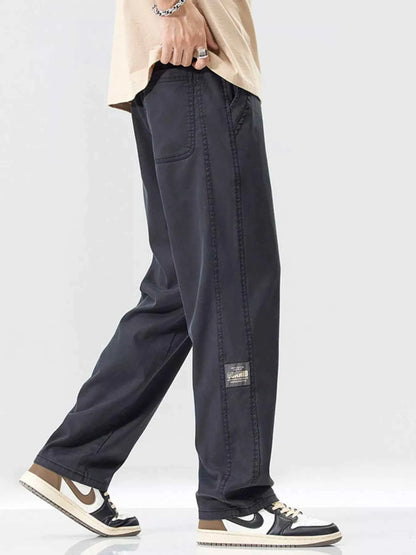 Men's Full Size Wide Leg Cargo Utility Pants Plus Size