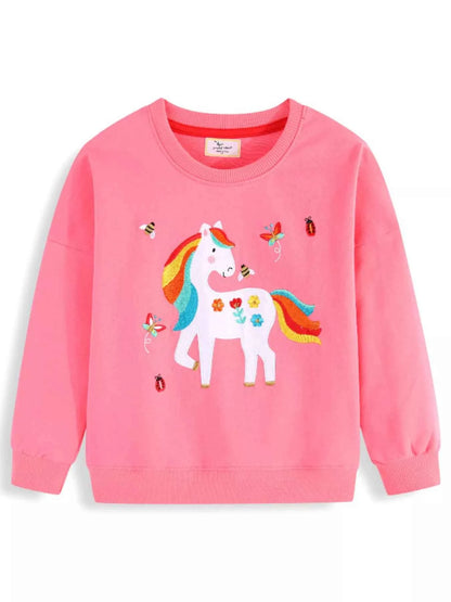 Children's Unicorn Embroidered Sweatshirt