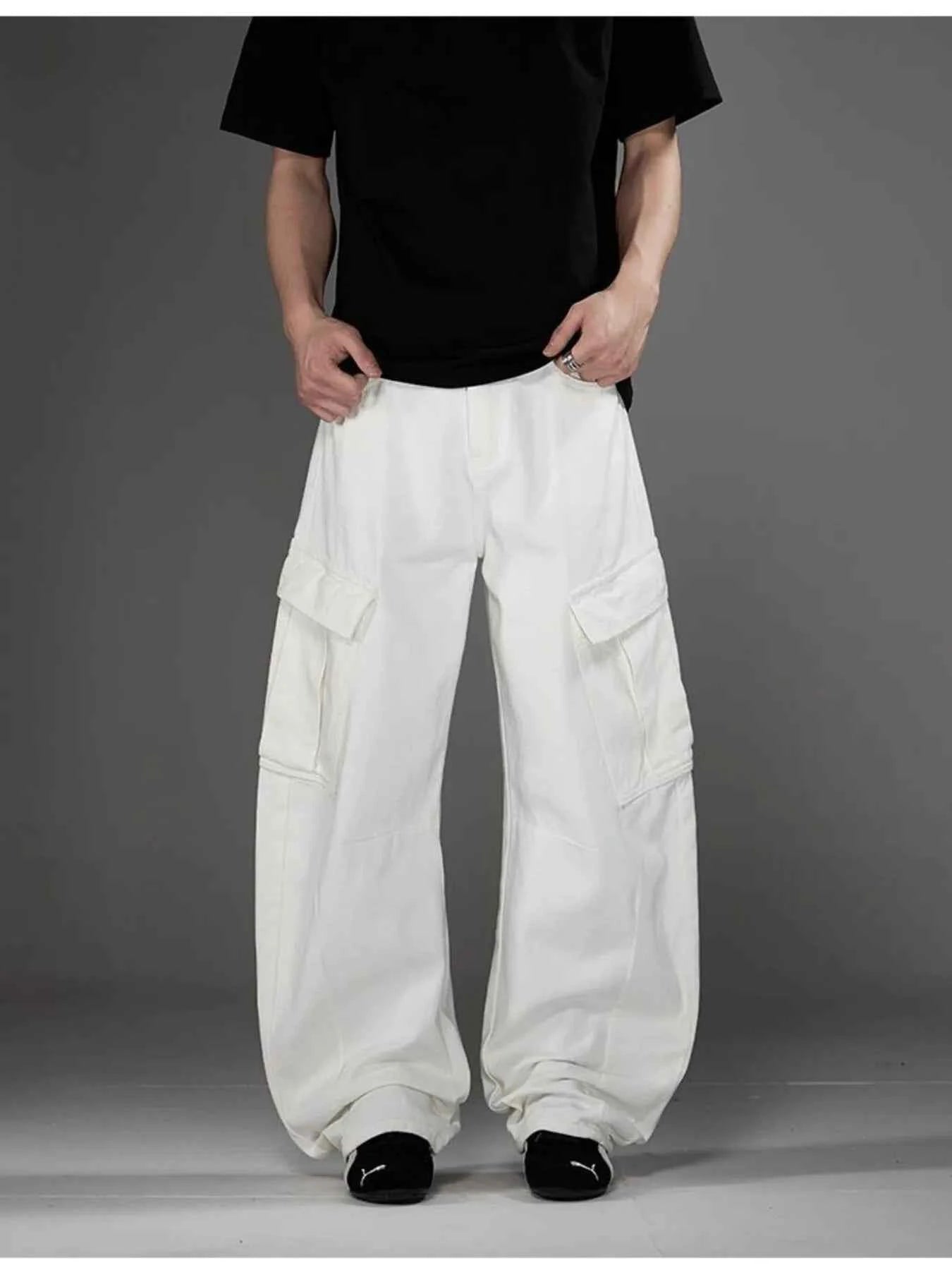 Men's Plus Size Wide Leg Cargo Pants