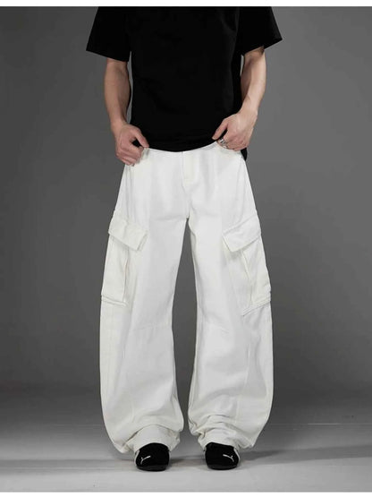 Men's Plus Size Wide Leg Cargo Pants