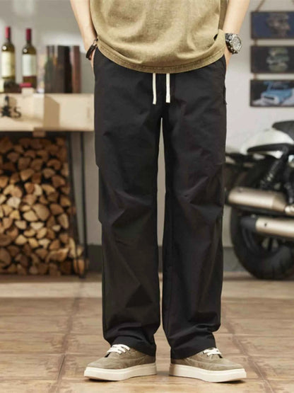 Men's Plus Size Casual Relaxed Fit Drawstring Pants